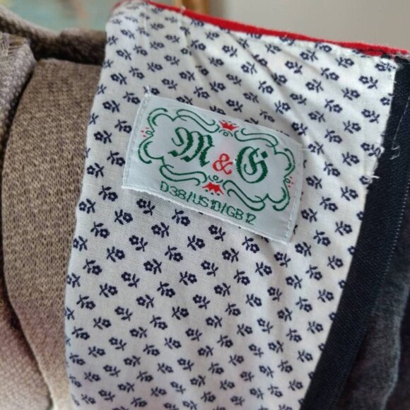 Vintage Cottagecore Dress 36" Bust German Bavarian Folkwear Goth - Picture 10 of 10